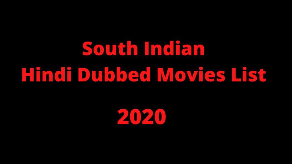 South Indian Movies Hindi Dubbed List 2020