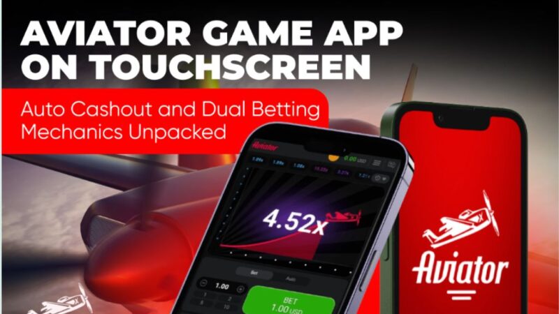 Aviator Game App on Touchscreen