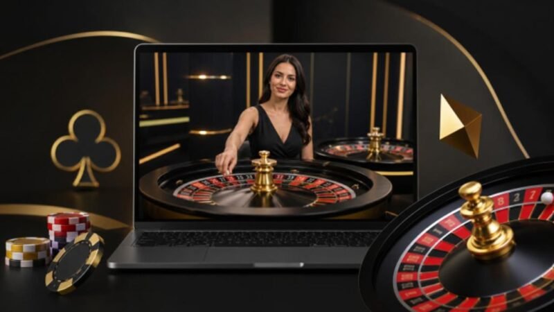 Live roulette gameplay